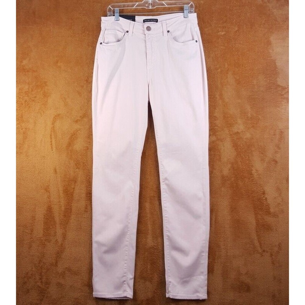 MONFRERE Mens Jeans Size 33x32 Pink BRANDO SLIM Stretch Denim Pastel $198